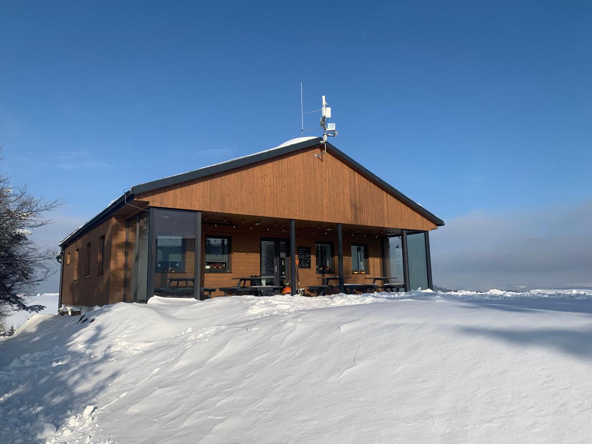 Restaurace A Penzion Gansberg Cotkytle Exteriör bild