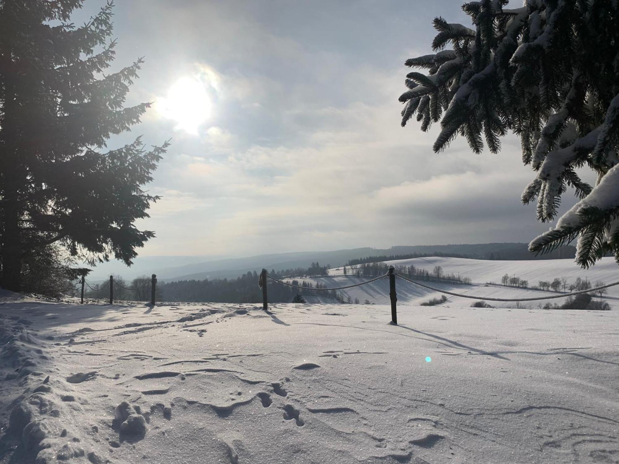Restaurace A Penzion Gansberg Cotkytle Exteriör bild