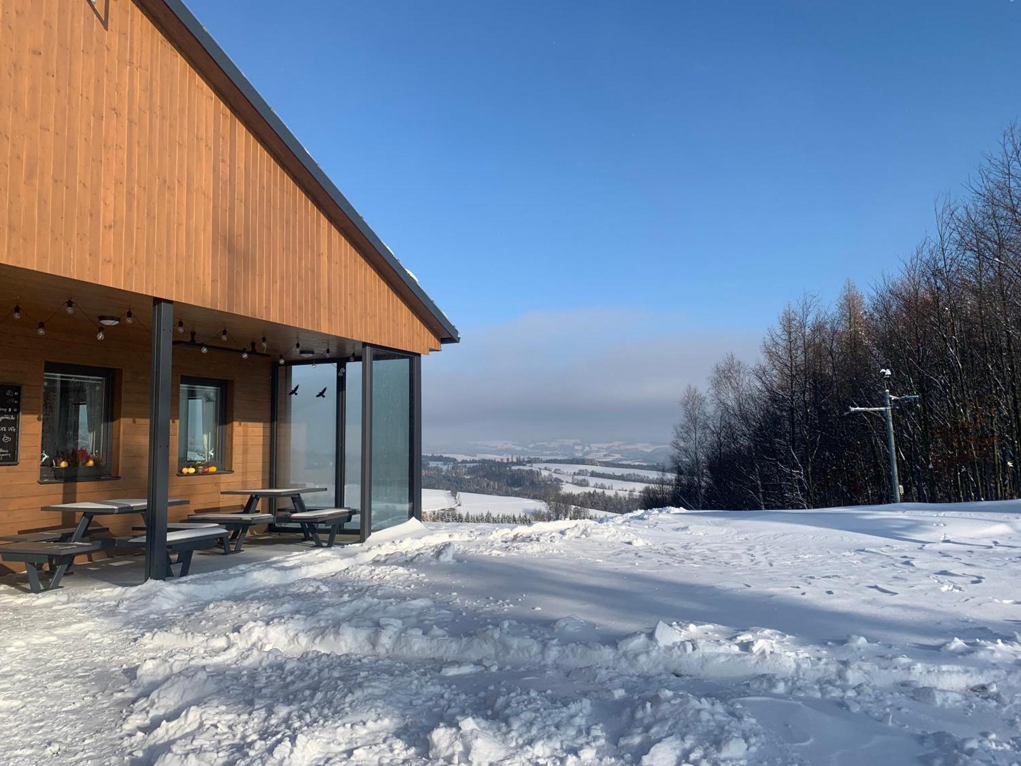 Restaurace A Penzion Gansberg Cotkytle Exteriör bild
